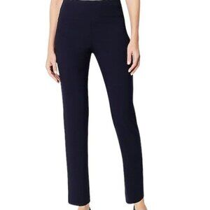 JJill women pant smooth fit slim leg M/P navy blue color office soft casual
